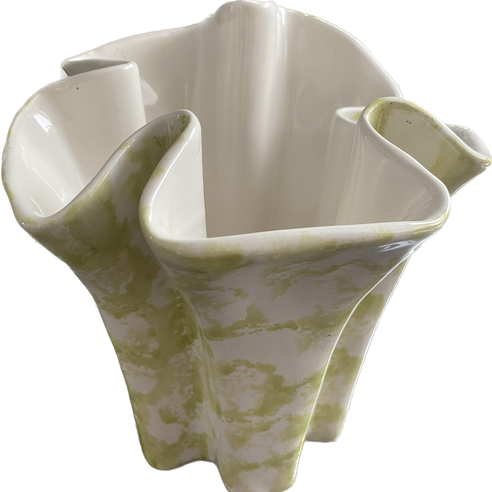green Ceramic vase
