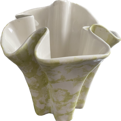 green Ceramic vase