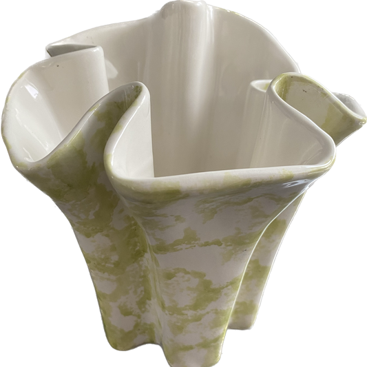 green Ceramic vase